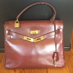 Hermès Vintage Kelly 1960s Bag in Cognac